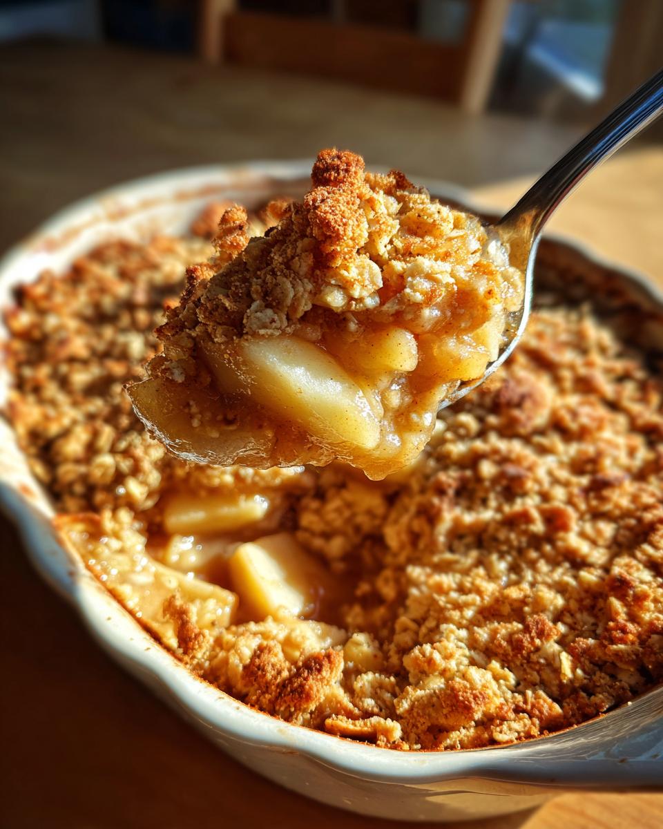 apple crisp dessert - detail 1