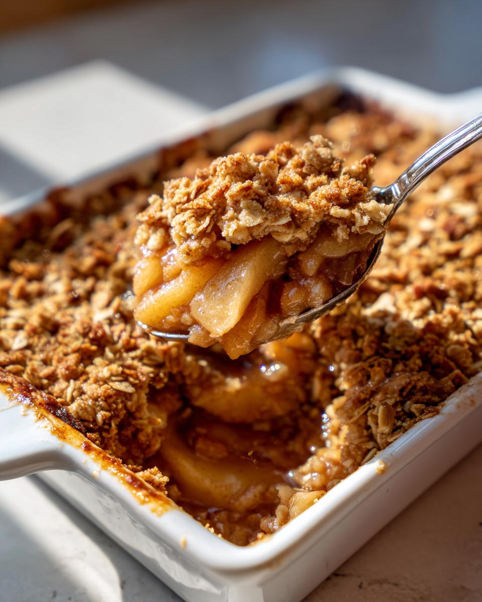 apple crisp dessert - detail 2