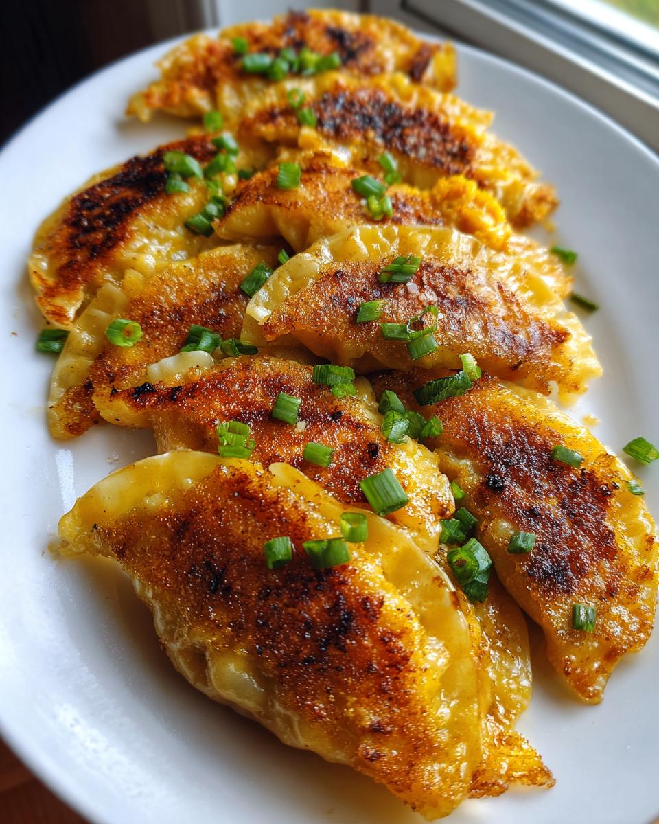 butternut squash potstickers - detail 2