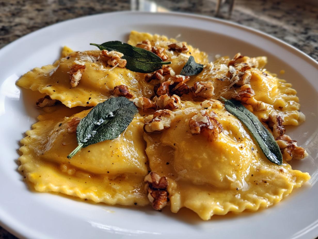 butternut squash ravioli