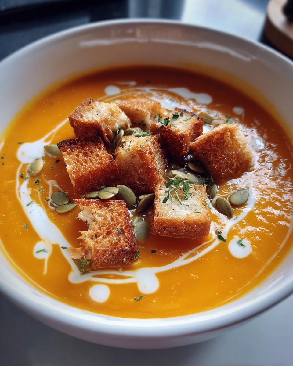 butternut squash soup - detail 1