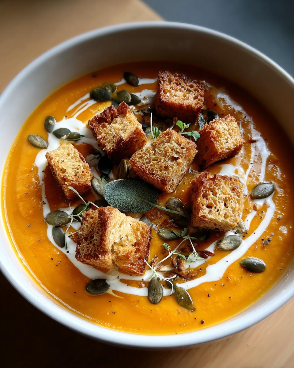 butternut squash soup - detail 2