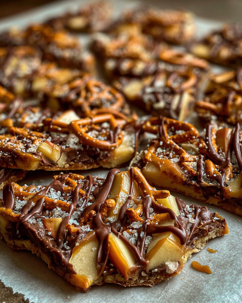 caramel apple bark - detail 2