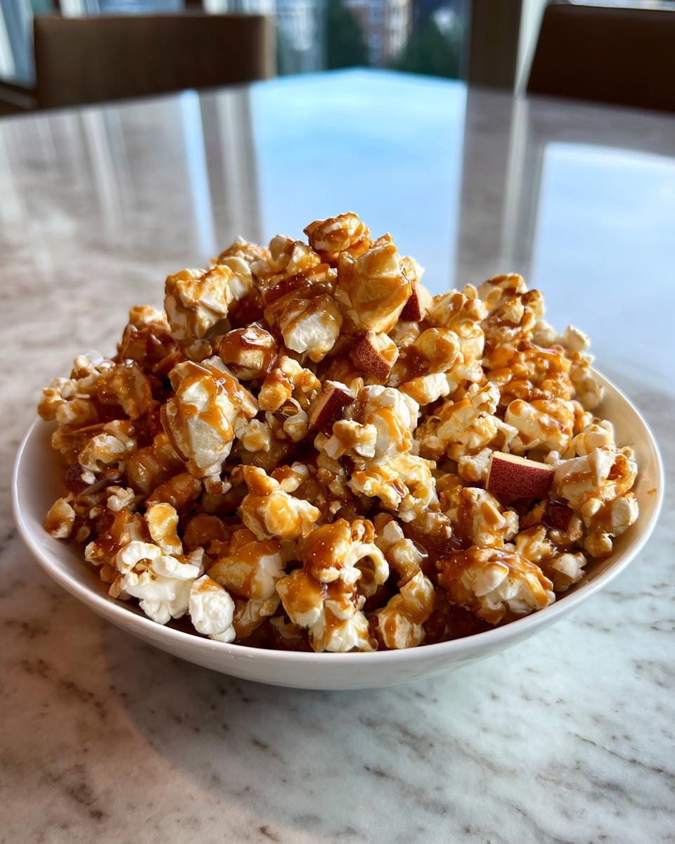 caramel apple popcorn - detail 1