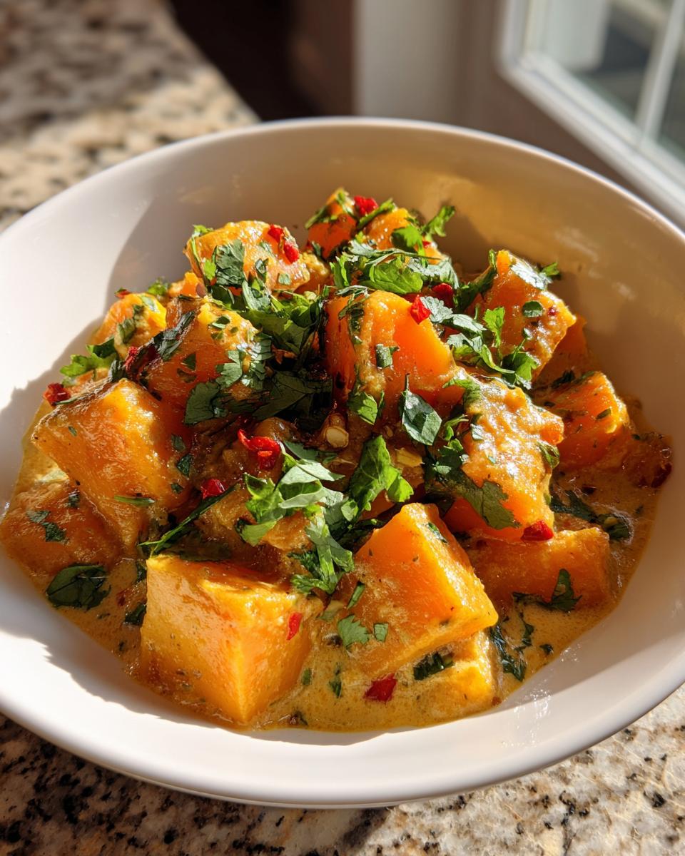 coconut & chile braised butternut squash - detail 2