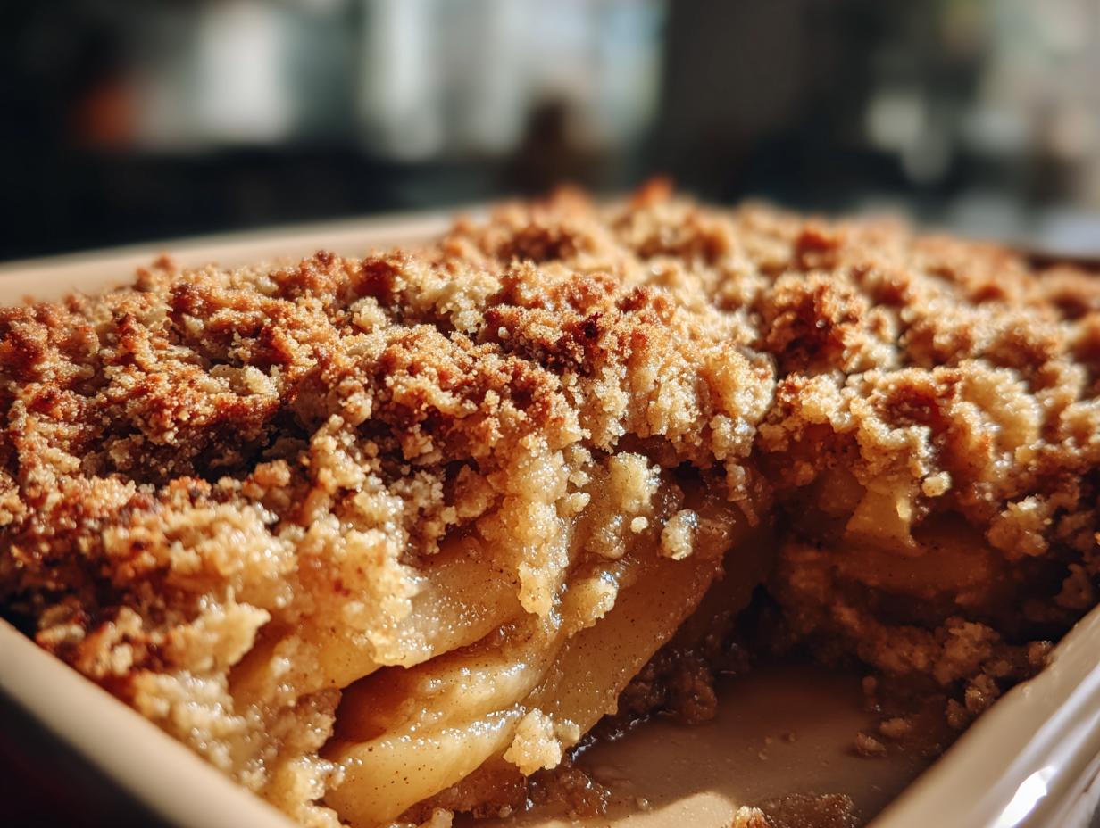 quick apple crumble